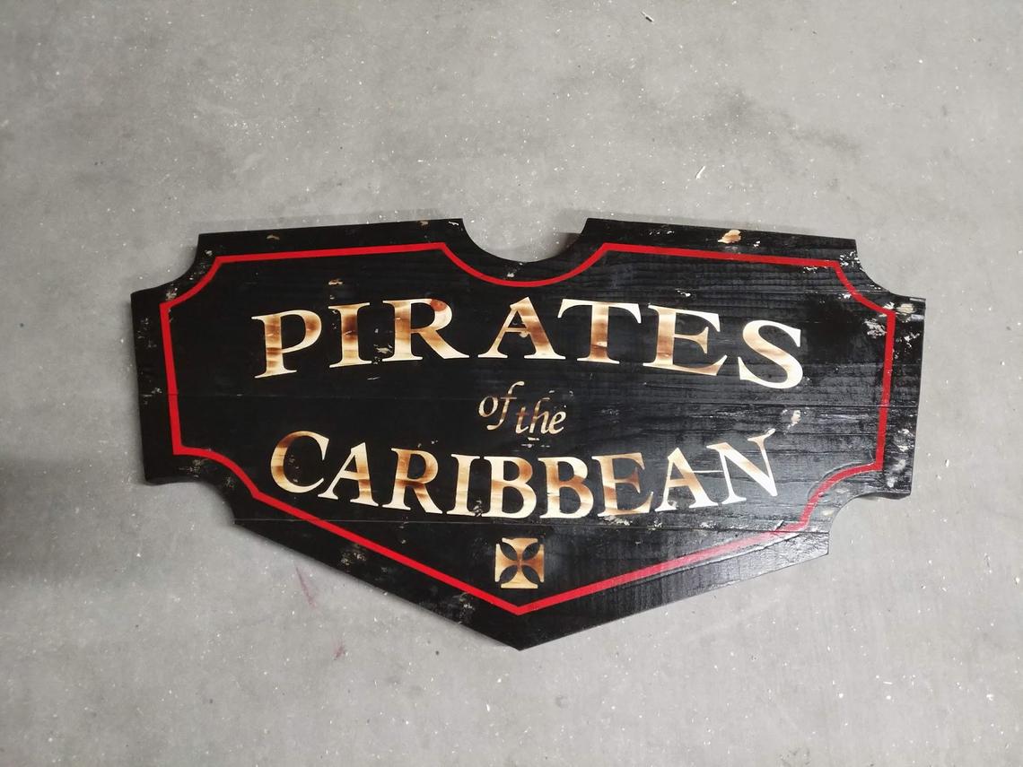 Distressed Disneyland Pirates of the Caribbean Classic ...